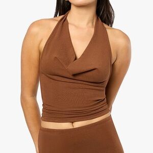 Revolve Halter Cowl Top